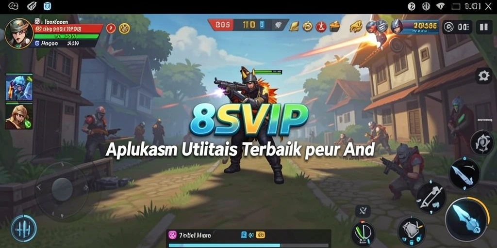Tampilan antarmuka pengguna 8SVIP yang sederhana dan fungsional.