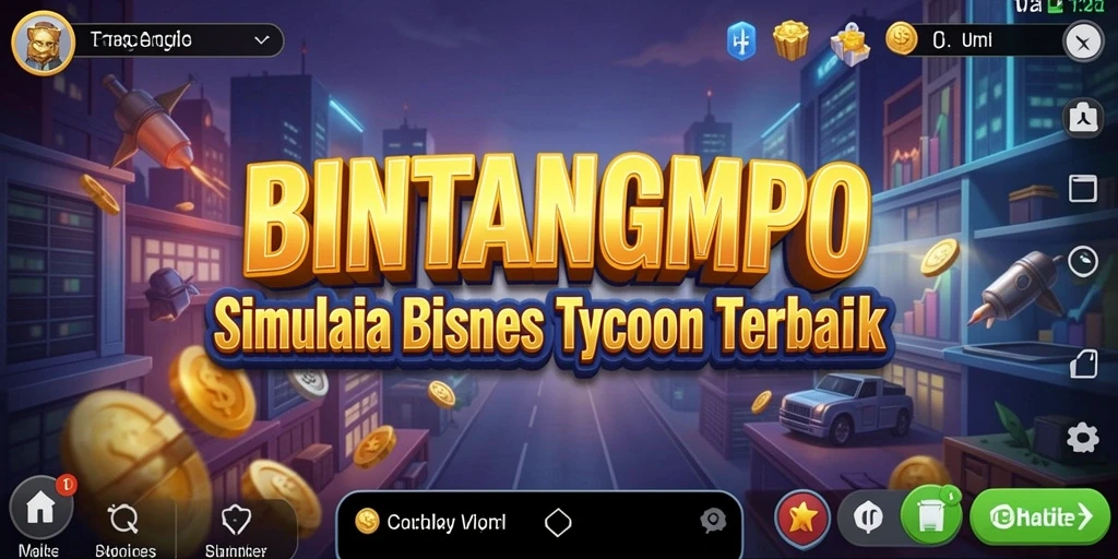 Gambaran gameplay BINTANGMPO yang menarik saat membangun bisnis.