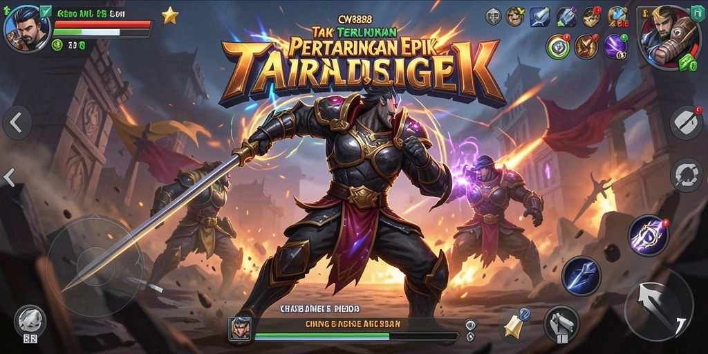 Tampilan gameplay CW8888 yang seru dan mendebarkan.