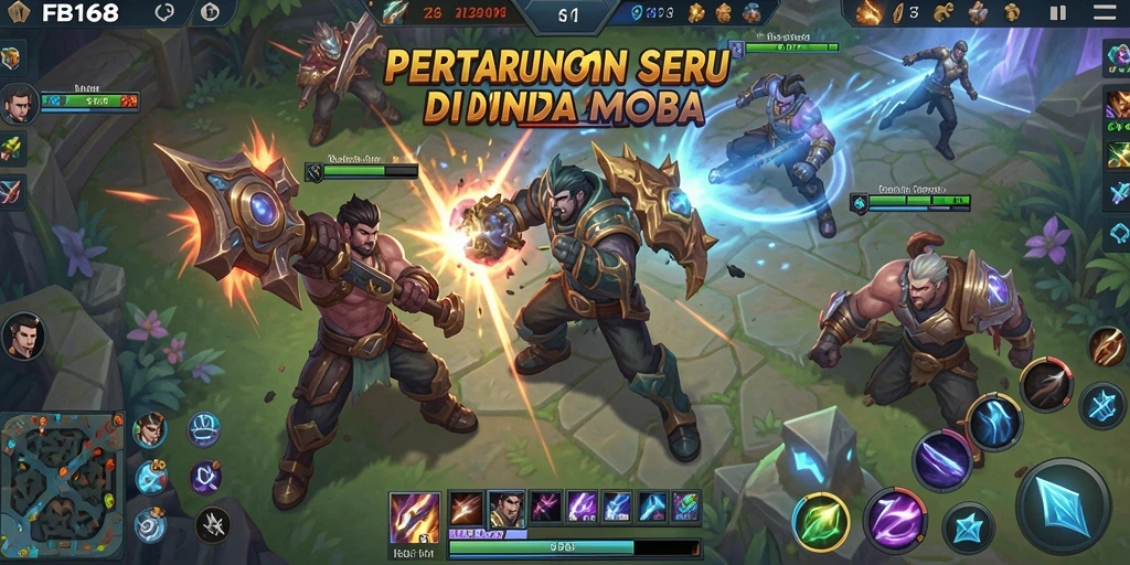 Screenshot gameplay FB168 dengan aksi pertarungan seru.