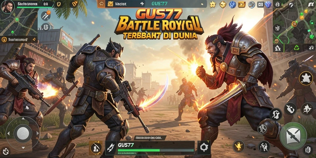 Tampilan intensenya saat bertarung di arena GUS77.