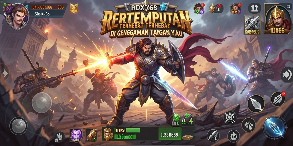 Gameplay aksi yang menegangkan di pertempuran Battle Royale.