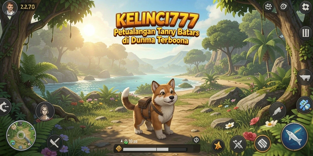 Tangkapan layar KELINCI777 menunjukkan gameplay seru di dunia terbuka.