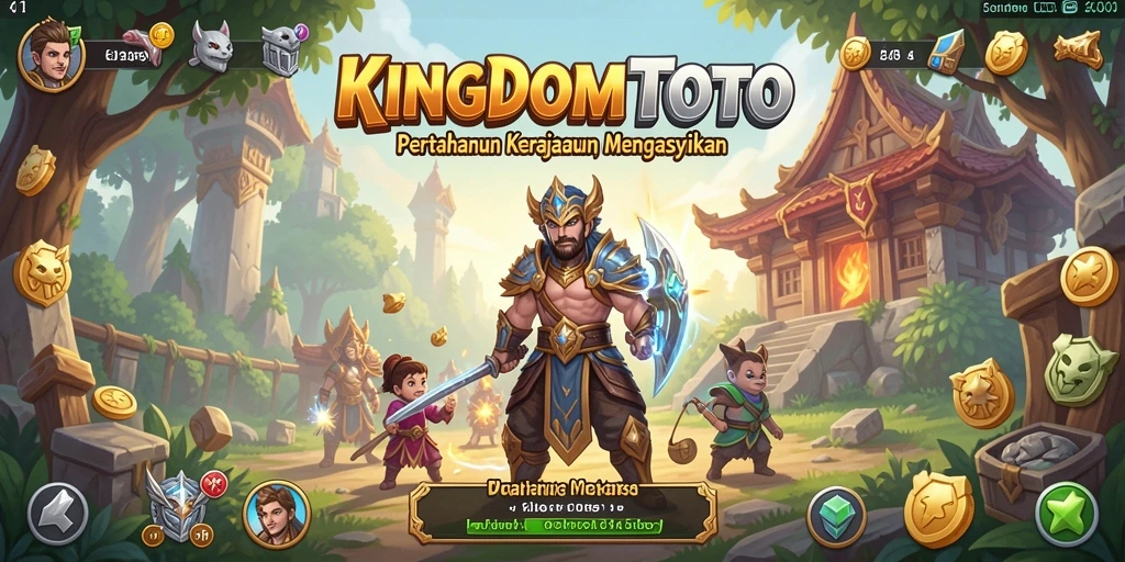 Tampilan menarik dari gameplay KINGDOMTOTO dalam Tower Defense.