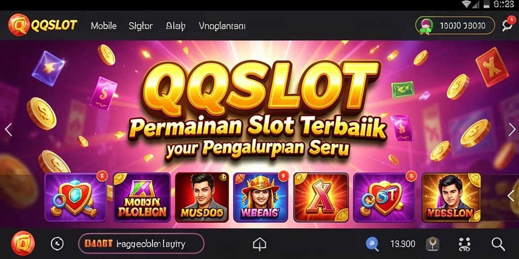 Tampilan menarik gameplay QQSLOT dengan slot yang menghibur.