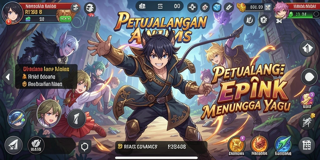 Tangkapan layar gameplay RI188 yang menampilkan karakter Anime yang menawan.