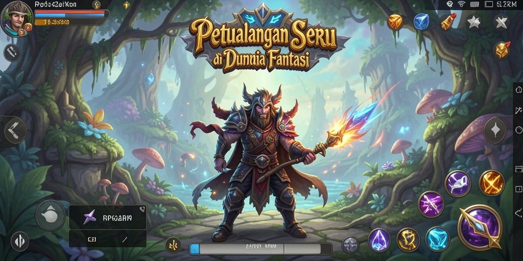 Tampilan gameplay yang mendebarkan dari RP62RP di dunia petualangan.