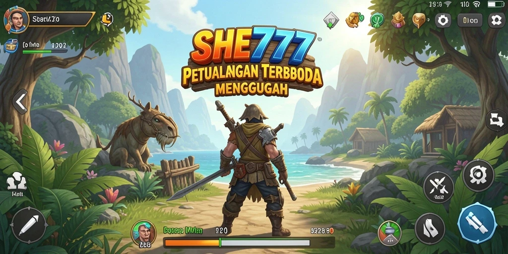 Gameplay SHE777 yang menampilkan dunia terbuka yang luas dan interaktif.