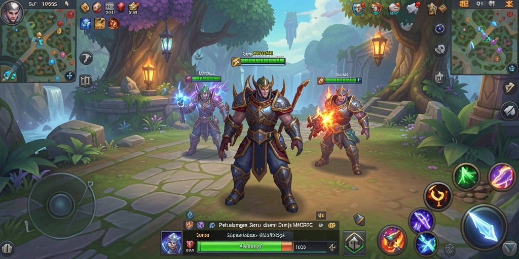 Gambaran aksi seru dalam game MMORPG SUPERWD666.