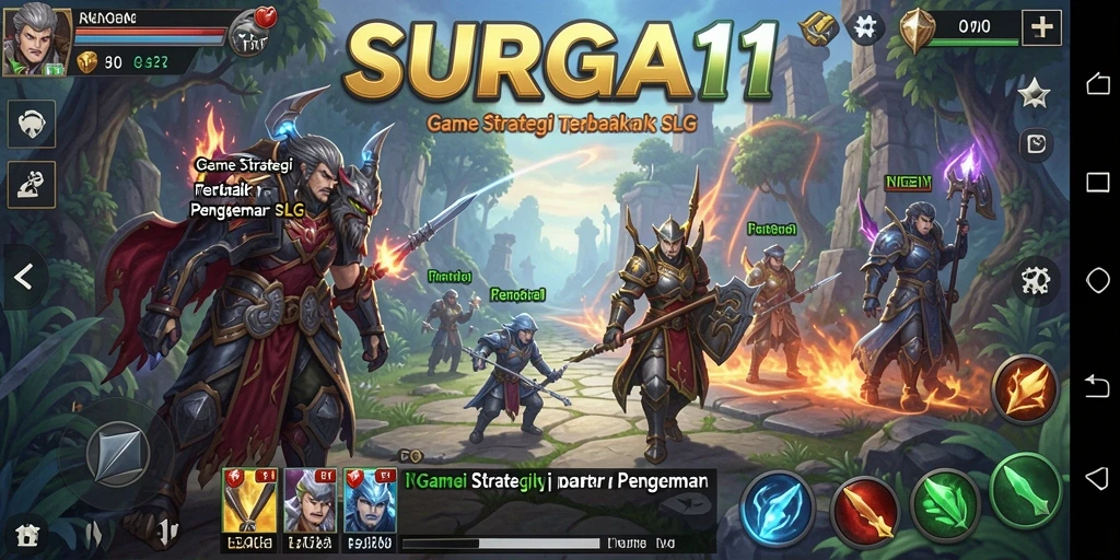 Tampilan gameplay epik dalam SURGA11 yang penuh strategi.