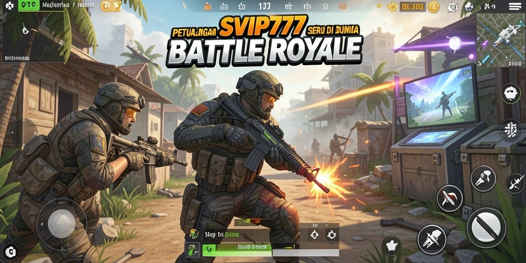 Gameplay seru SVIP777 dalam pertempuran Battle Royale yang mendebarkan.