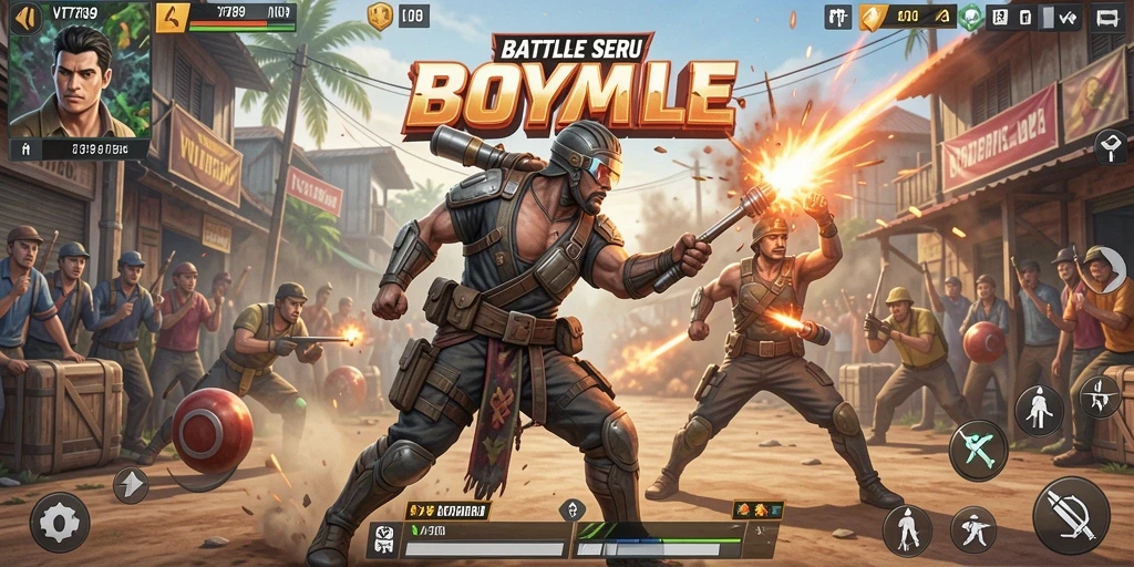 Tampilan seru dari gameplay VT789 dalam pertempuran Battle Royale.